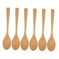 thumbnail image 5 of WESIEVYA 6Pcs Practical Dinner Spoons for Home Users Wood Material Rice Scoops, 5 of 8