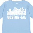 thumbnail image 4 of Inktastic Boston Massachusetts City Skyline with Grunge Boys or Girls Long Sleeve Toddler T-Shirt, 4 of 5