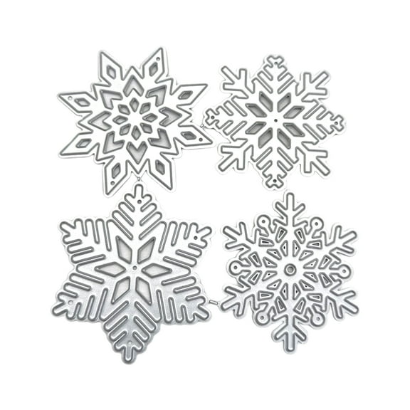 4 Pcs/Set Snowflakes Metal Cutting Die Handmade DIY Christmas Party Decorations