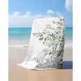 thumbnail image 4 of Sage Green Eucalyptus Beach Towels Oversized Super Absorbent, Aesthetics Floral Farm Foliage Lightweight Bath Towel Quick Dry Sets For Bathroom/Pool/Rv Camping/Beach Play/Gym Room/Picnic 30"x60", 4 of 8