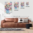 thumbnail image 5 of Hippie Persian Portrait Watercolor Tie-Dye Vintage Styles Vertical Matte Canvas Poster Cat Lover Kitten Owner Gifts Wall Art Home Decor - 00014, 5 of 5