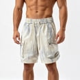 thumbnail image 4 of Luvrsol Men’s Big & Tall Functional Cargo Shorts Firm Fabric Casual Street Work Daily Basic Shorts M-4XL, 4 of 4