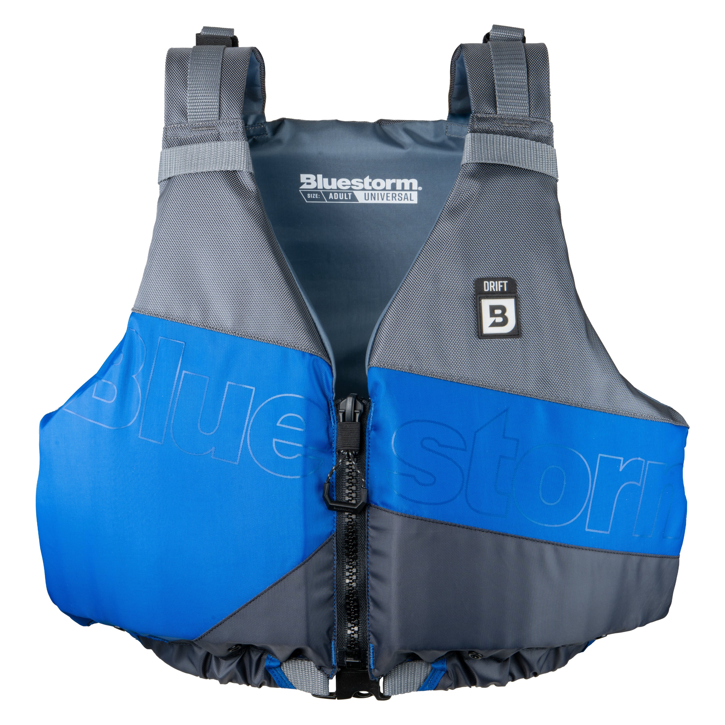 BLUESTORM Drift Kayak Life Jacket (PFD) | Fully Adjustable | Universal Sized | US Coast Guard Approved | for Kayaking, Paddling, SUP, Fishing and More