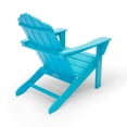 thumbnail image 4 of Aruba Blue Poly Outdoor Patio Adirondack Chair HDPE, 4 of 11