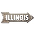 thumbnail image 1 of SignMission P-ARROW8-999801 8 x 24 Po Large Signe de Flèche Illinois, 1 of 1