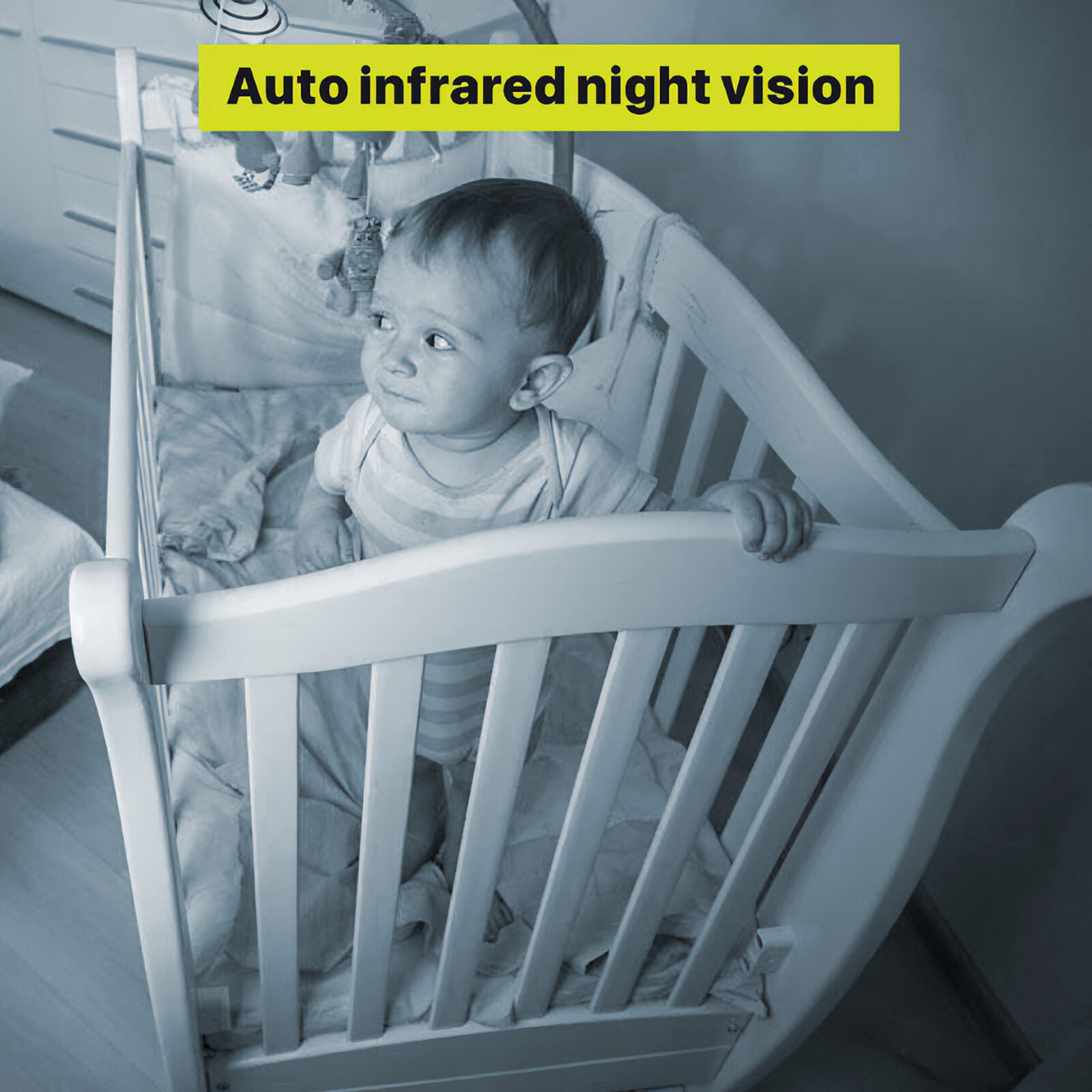 5-Inch HD Baby Monitor, Two-Way Audio Infrared Night Vision Baby Monitor