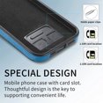 thumbnail image 6 of Nalacover Slim Case for iPhone 15 Pro, Skin Friendly PU Leather Soft Lining Cover, Lightweight TPU Shockproof Plating Buttons Camera Lens Protection Case for iPhone 15 Pro, Blue, 6 of 11