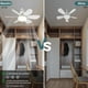 thumbnail image 3 of Ventilador de Techo Ventilux Blanco con Luz LED Regulable y Control Remoto, 3 of 7