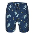 thumbnail image 3 of Logiee Space Dinosaur Print Mens Swim Trunks Quick Dry Board Shorts,Breathable Hawaii Beach Shorts Swimwear Bathing Suits-Large, 3 of 6