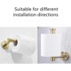 thumbnail image 4 of Portarrollos de papel higiénico ZHAOCHENG de acero inoxidable 304 soporte montado en la pared oro cepillado, 4 of 5