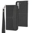 thumbnail image 1 of Wallet Case For Samsung Galaxy S21 FE,Shockproof Leather Folio Flip Kickstand Magnetic Closure Card Cash Pocket Case Cover For Samsung Galaxy S21 FE,Black, 1 of 10