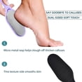 thumbnail image 3 of Lima para pies de doble cara, herramienta de pedicura para el cuidado de los pies, se puede utilizar con piel húmeda o seca, acero inoxidable, 2 uds., 3 of 5