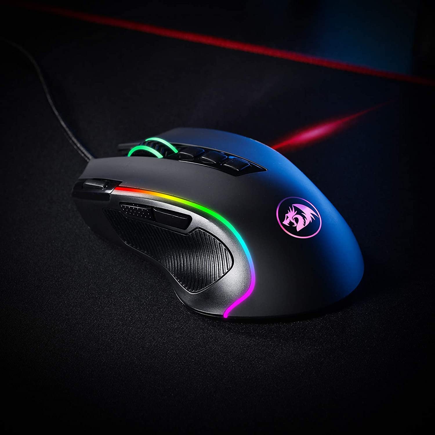 Redragon M612 Predator RGB Gaming Mouse, 8000 DPI, 11