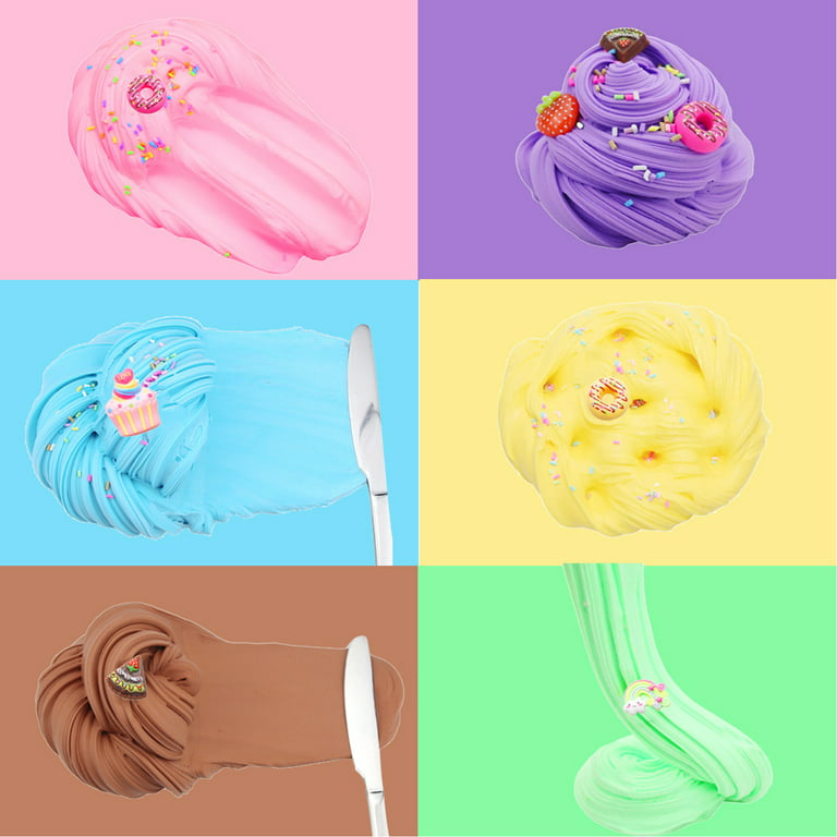 Fluffy Butter Slime Kit for Girls, FunKidz Ice Cream Slime Making Kit DIY Yummy
