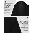 thumbnail image 3 of COOFANDY Mens Slim Fit Premium Stylish Suit Coat Jacket Modern Business Blazers, 3 of 6