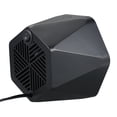 thumbnail image 3 of Calentador de espacio Mini Hexágono Ventilador de calefacción eléctrico portátil de cerámica para oficina en casa, 600 W, Negro, Enchufe de EE. UU. tholdsy HA000124-01B, 3 of 6