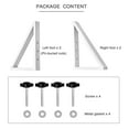 thumbnail image 2 of WELLAND Triangle Support Feet Set of 2 for 360 Degree Configurable Gate Collection, Solid Pine Wood, Easy to Install, 2 Pairs of Safety Fence Feet for Freestanding Pet Gates, White, 2 of 9