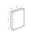 thumbnail image 2 of Azar Displays 104434 Clear Acrylic Magnetic Photo Frame Block 5" x 7" Vertical/Horizontal, 2 of 7