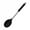 Black A, variant on 2 Pcs Silicone Cooking Spoons Kit with Stainless Steel Handle Salad Mixing Spoon Set Nonstick Cooking Tools Kitchen Utensils