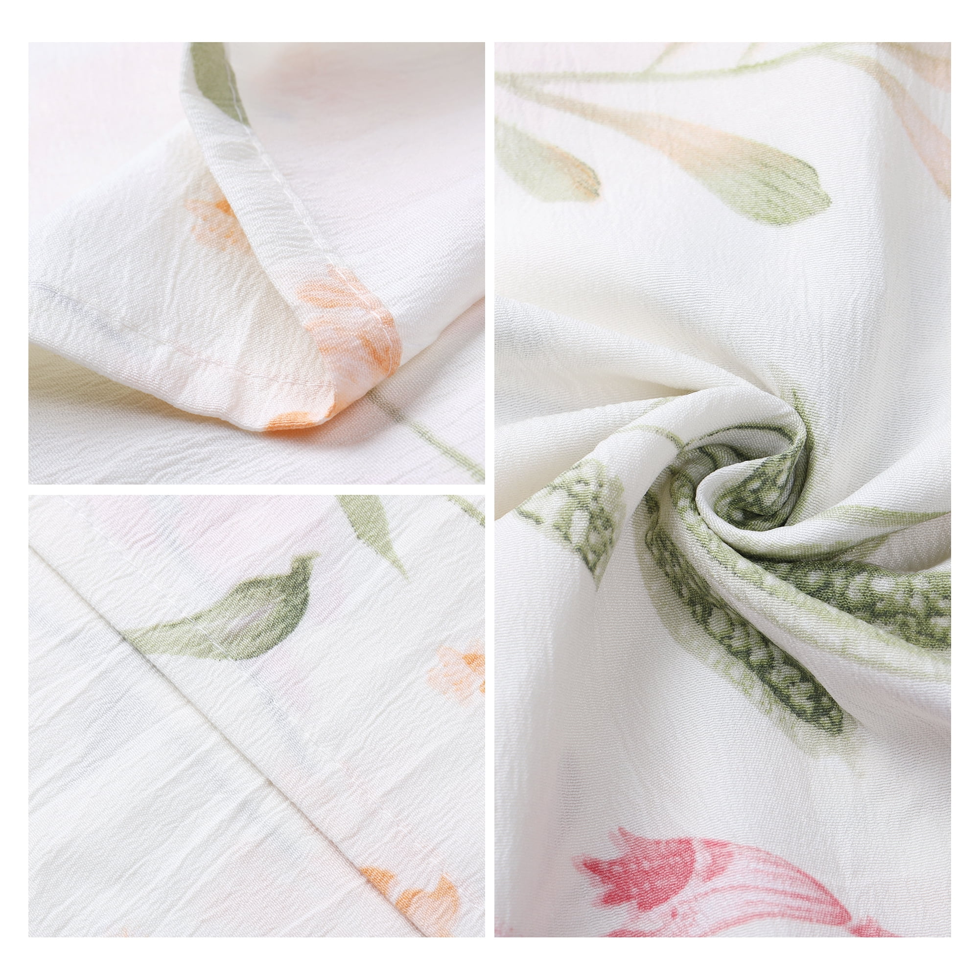 Unique Bargains 1 Pcs Pillowcase Breathable Soft Floral Pillow Cases Flowers 20"x72"
