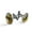 Color 4, variant on Men's Classic Stainless Steel, Vintage Rose Wooden Cufflinks Business Wedding Shirts, Black