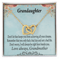 thumbnail image 2 of To Granddaughter Reach For Your Dreams From Grandmother Inseparable Necklace, 2 of 20