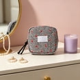 thumbnail image 5 of Cute Sanitary Napkin Storage Bag Quilted, Portable Mini Pouch for Tampons and Cosmetics, Cotton Period Organizer for School and Travel, Compact Makeup Bag for Daily Commute and Gym, 5 of 6