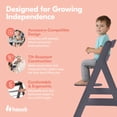 thumbnail image 4 of hauck Alpha+ Grow Along Seat Adjustable Wooden Chair Beechwood, Dark Grey Finish, 4 of 9