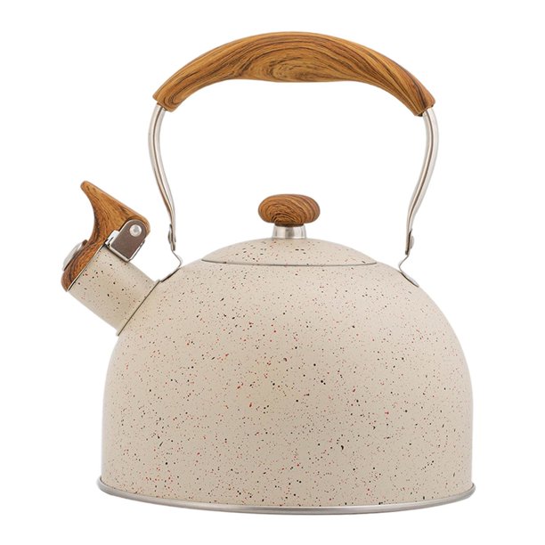 Bearachild Capacidad segura 3L del pote que silba del acero inoxidable no tóxico e inodoro de la tetera de té de la categoría alimenticia Juegos de servir café y té Tipo 2 2.5L