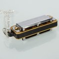 thumbnail image 4 of Swan Mini Harmonica 4 Trous 8 Tons avec Collier pour Cadeau Enfants (Argent), 4 of 4