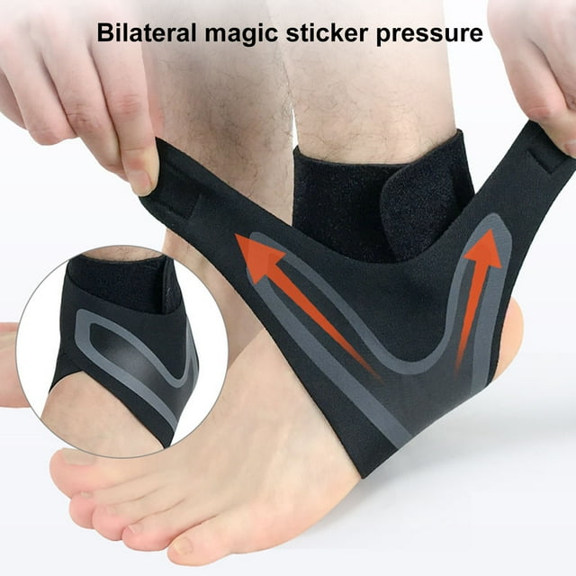 Meileang Attelle de Cheville Ajustable Protection Anti-Fuite Course Exercice Aide Football Basketball Équipement de Protection Cheville