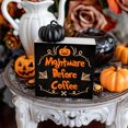 thumbnail image 2 of Letrero de café xinyu decoración del hogar de Halloween 5 X 5 pulgadas, 2 of 7