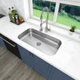 thumbnail image 4 of Sinber 30" x 18" x 5.5" Undermount Single Bowl Kitchen Sink with 18 Gauge 304 Stainless Steel Satin Finish MU3018S-ADA (Sink Only), 4 of 15