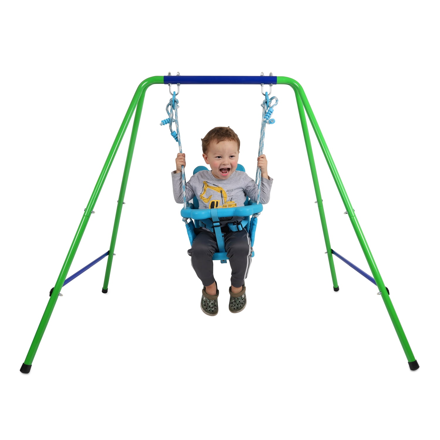 Kids Fun Toys Toddler Swing With Safety Harness For Indoor And Outdoor Play 
