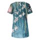 thumbnail image 5 of Moda Casual Sexy Impreso Posición Imprimir Irregular Dobladillo Botón Manga corta Camiseta Top Blusa Pompotops hfajkhk140358, 5 of 5
