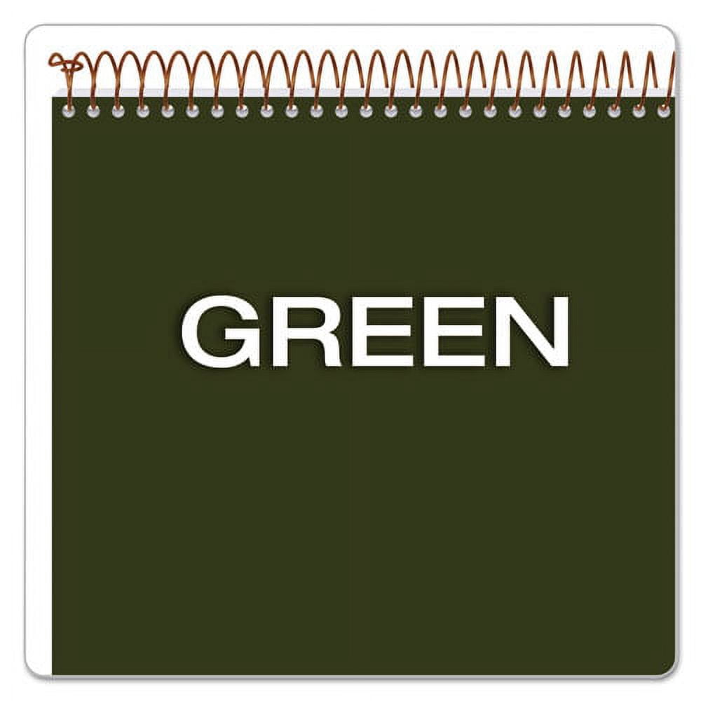 "Gold Fibre Wirebound Project Notes Pad, Project-Management Format, Green Cover, 70 White 8.5 X 11.75 Sheets | Bundle of 10 Each"