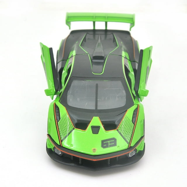 1:32 For Lamborghini SCV12 Sports car Simulation Diecast Metal Alloy Model car Sound Light Pull Back Collection Kids Toy Gifts