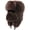 Coffee, variant on Men Winter Fuzzy Trapper Hat with Detachable Mask, Full Fleece Lined Earflap Hat, Windproof Warm Cap for Skiing Cycling