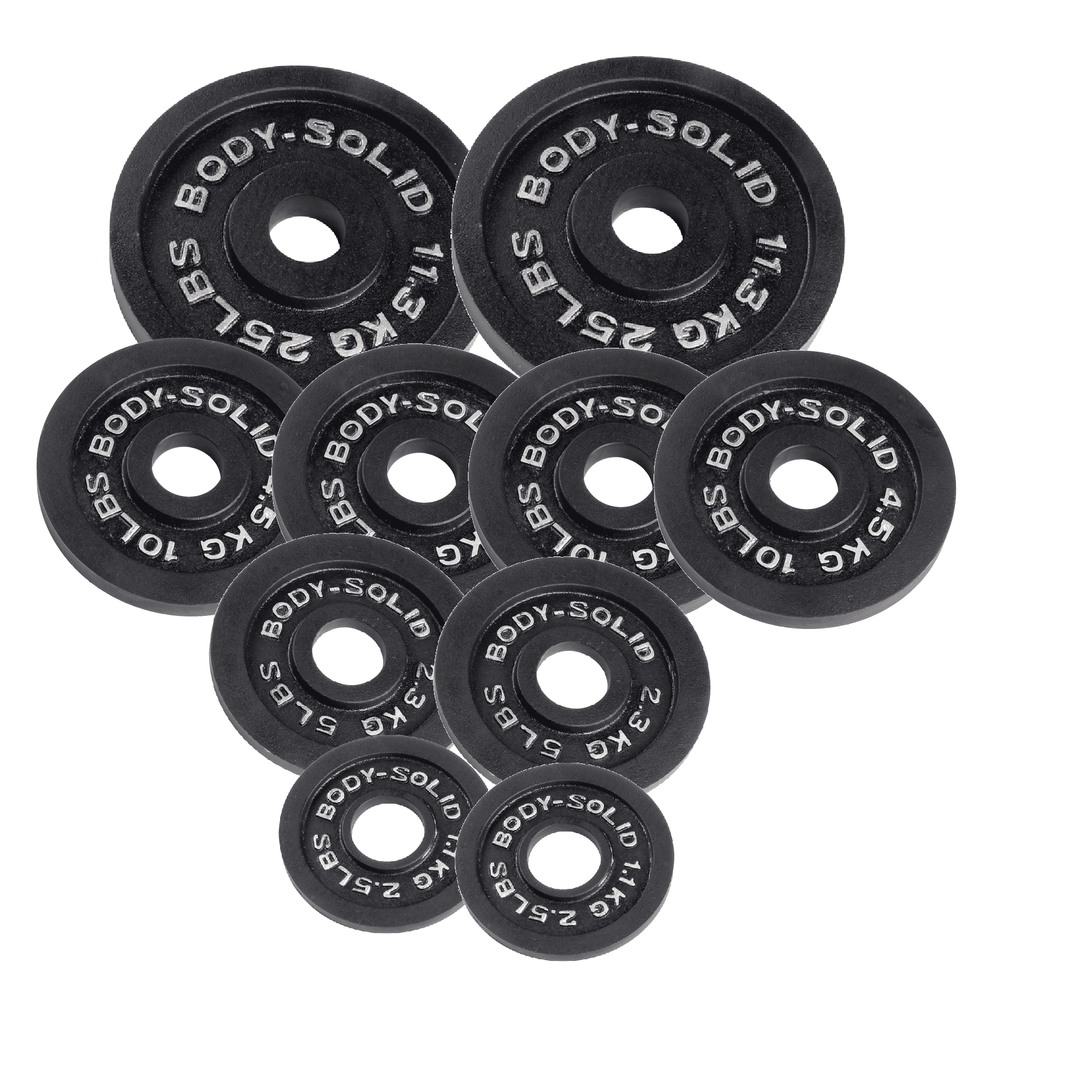 Body Solid - 105 lb Olympic Plates Weight Set