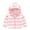 Pink, variant on HBYJLZYG Hoodies Cardigans Zipper Striped Fleece Padded Jacket Coat, Toddler Kids Baby Girls Boys Long Sleeve Striped Thick Hooded Coat Warm Outwear