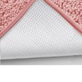 thumbnail image 3 of Soft Comfortable Chenille Bathroom Rugs 32" x 20" Non-Slip Backing Absorbent Furry Pink Bath Mats Rug for Bathtub Shower Room, 3 of 6