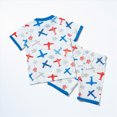 thumbnail image 2 of WXFAZCVU Boys' Clothing Sets Summer Outfits Cute Short Sleeve Kids Graphic Tops and Shorts Size 6-7 Years, 2 of 4