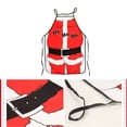 thumbnail image 4 of Delantal de Navidad Divertido BBQ Ajustable Sexy Fiesta Cocina Ropa de cocina Disfraz de Cosplay Regalo de Navidad Vogacara HA1110-01B, 4 of 6
