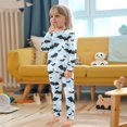 thumbnail image 5 of joogoo Bat and Cloud 2 Piece Long Sleeve Tee and Pants Cotton Pajama Set 4T, 5 of 7