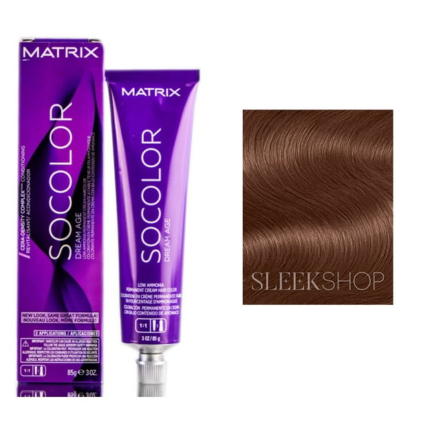 Matrix SoColor Dream Age Perm Cream Haircolor - 506M Light Brown Mocha - Matrix SoColor Dream Age Perm Cream Haircolor - 506M Light Brown Mocha -