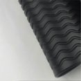 thumbnail image 3 of Sink Mat 40x30cm Silicone Raised Edges Wavy Shape Sink Drain Pad for Kitchen Bathroom Black, 3 of 5