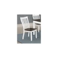 thumbnail image 6 of Maykoosh Renaissance Romance Slat Back Dining Chairs, Espresso and White (Set of 2), Ergonomic Contoured Seat with Classic Stick Back Design, Solid Asian Hardwood Construction, 6 of 6