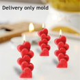 thumbnail image 4 of 5PCS 3D Silicone Candle Mold DIY Aromatherapy Plaster Soap Mold Home Decor Handmade Candle Making, 4 of 5