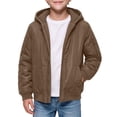 thumbnail image 2 of BFHHYA Boys Winter Coat Teens Youth Casual Zip up Quilted Jackets Windproof Windbreaker Kids Long Sleeve Hooded Outwear with Pockets 5-16 Years, 2 of 8
