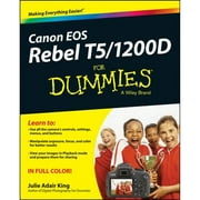 Pre-Owned Canon EOS Rebel T5/1200D For Dummies (Paperback 9781118933626) by Julie Adair King, Robert Correll